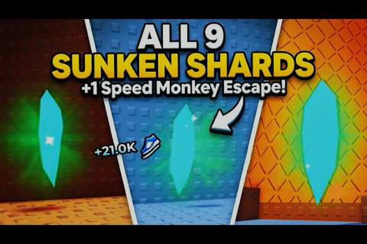 Speed Monkey Escape All Shards Guide: Locations & Effects